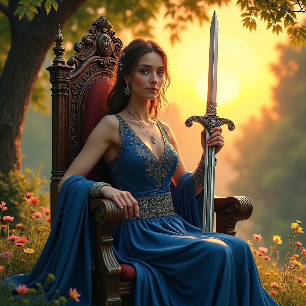 queen of swords and the sun