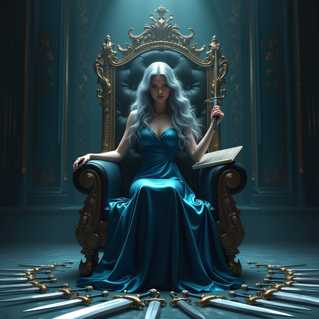 queen of swords and ten of swords