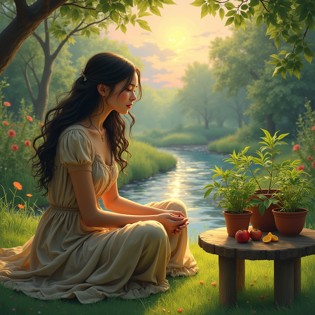 seven of pentacles and the temperance