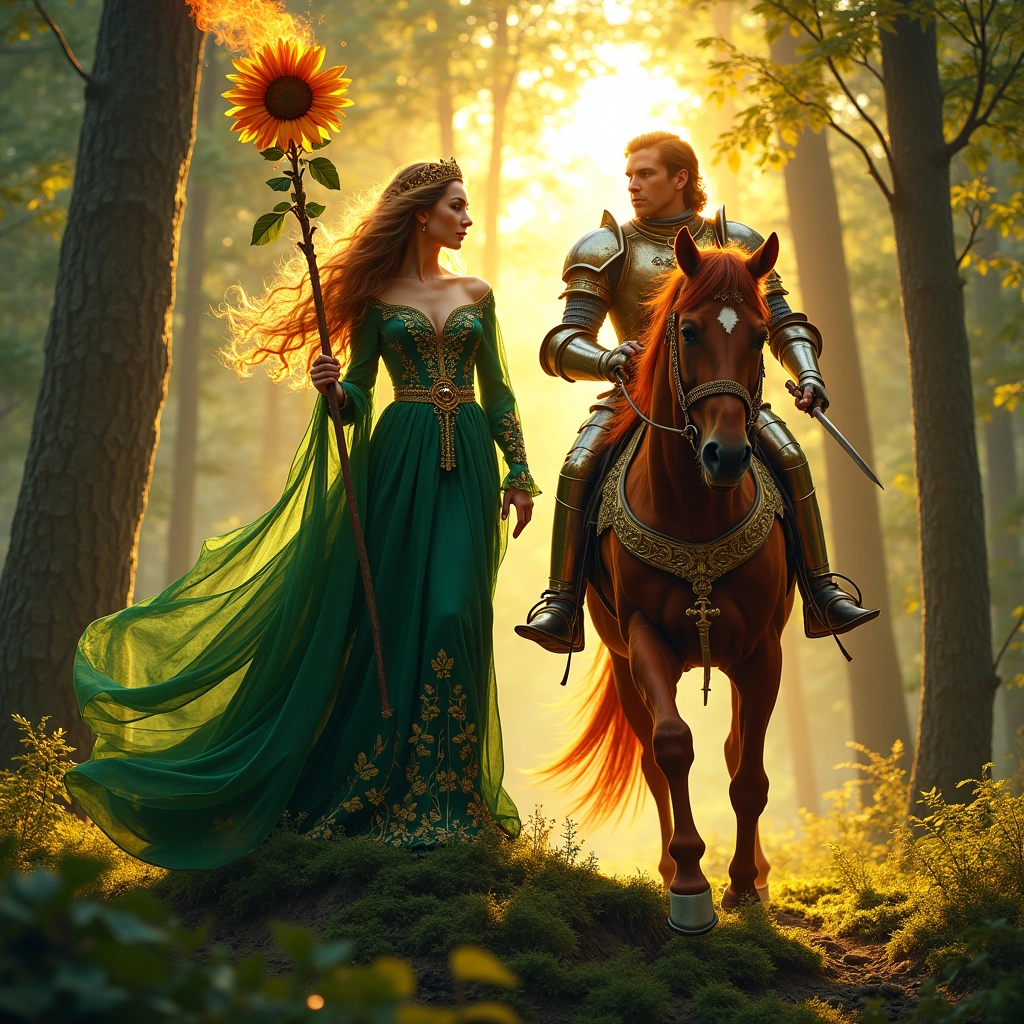queen of wands and knight of wands