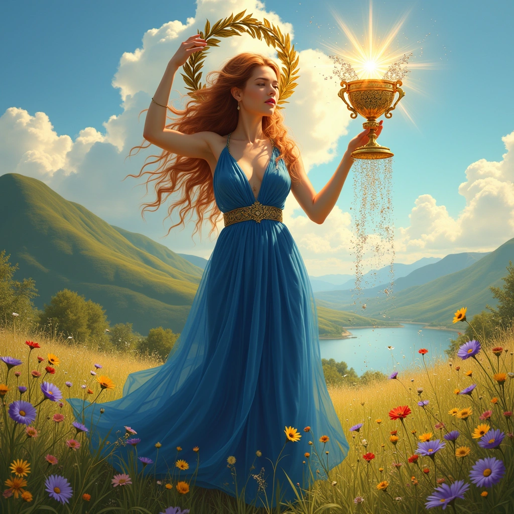 six of wands and ace of cups