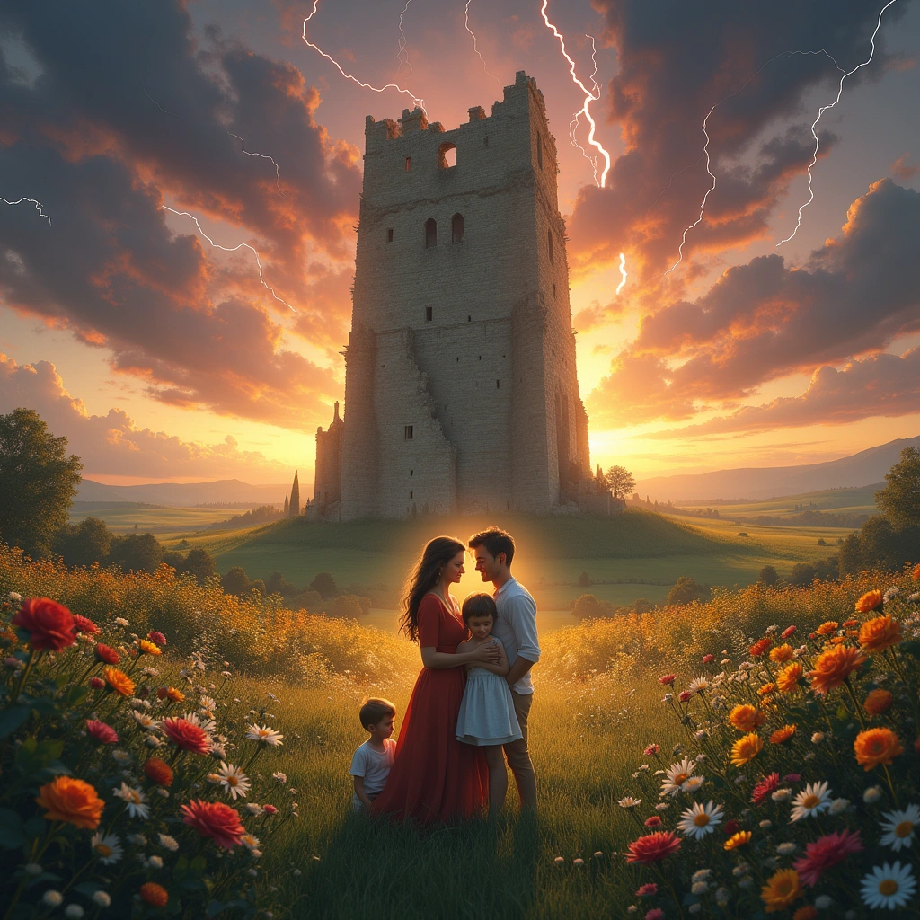 ten of cups and the tower