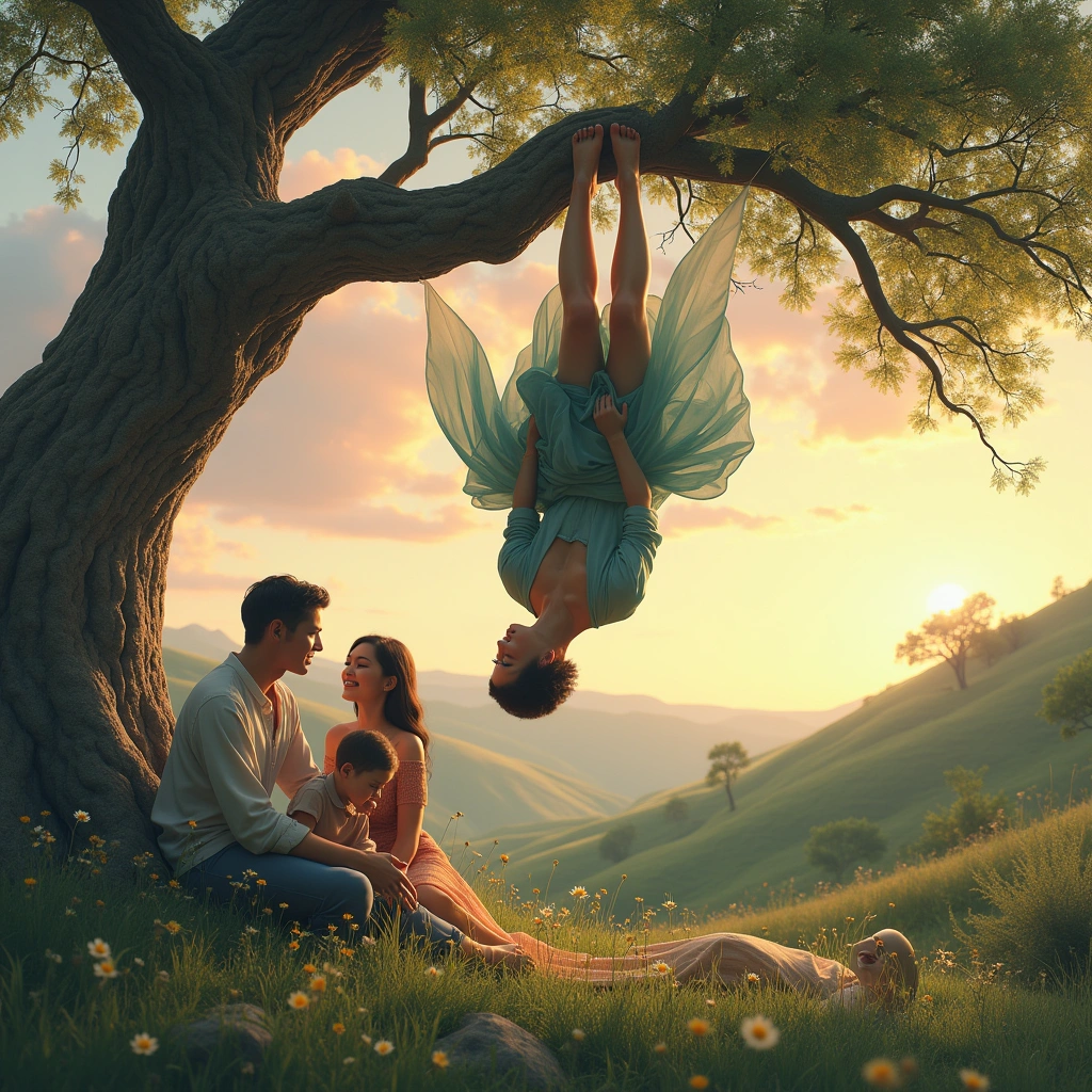 ten of cups and the hanged man