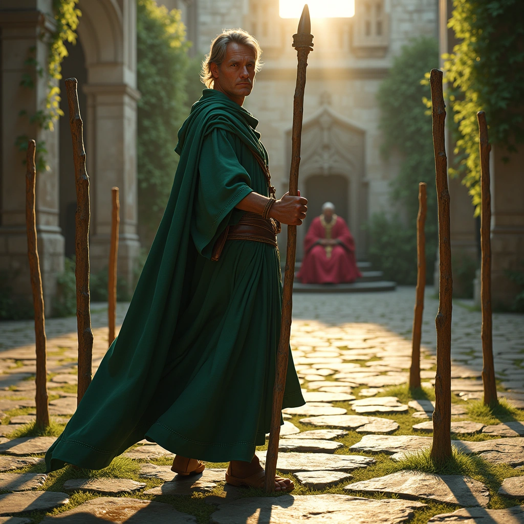 seven of wands and the emperor