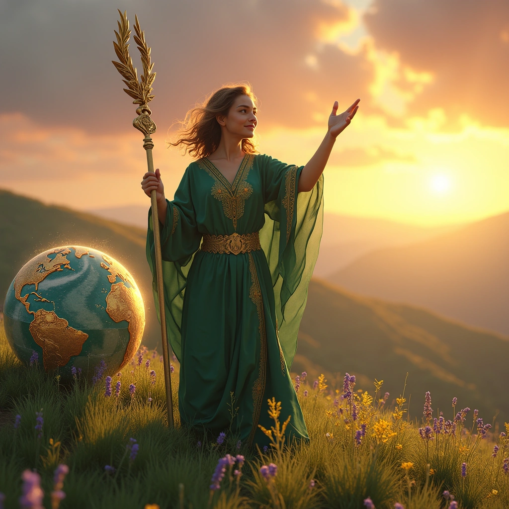six of wands and the world