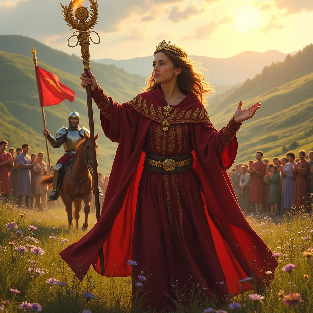 six of wands and knight of wands