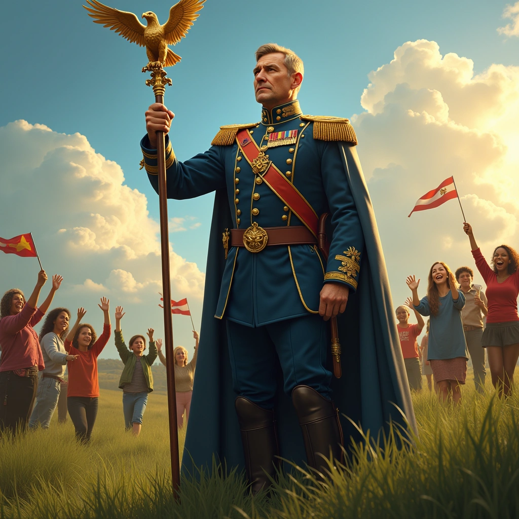 six of wands and the emperor