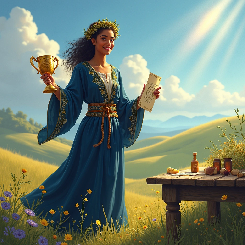 six of wands and page of pentacles