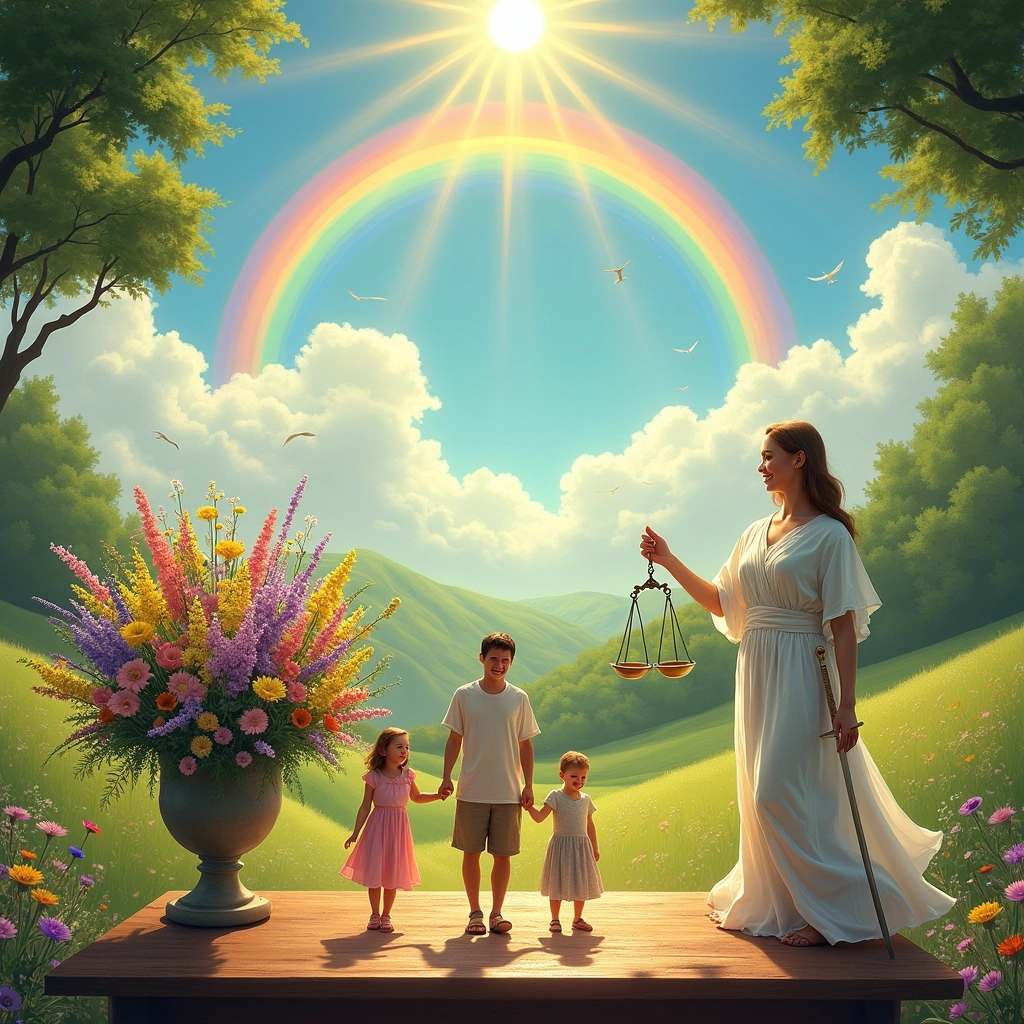 ten of cups and the justice