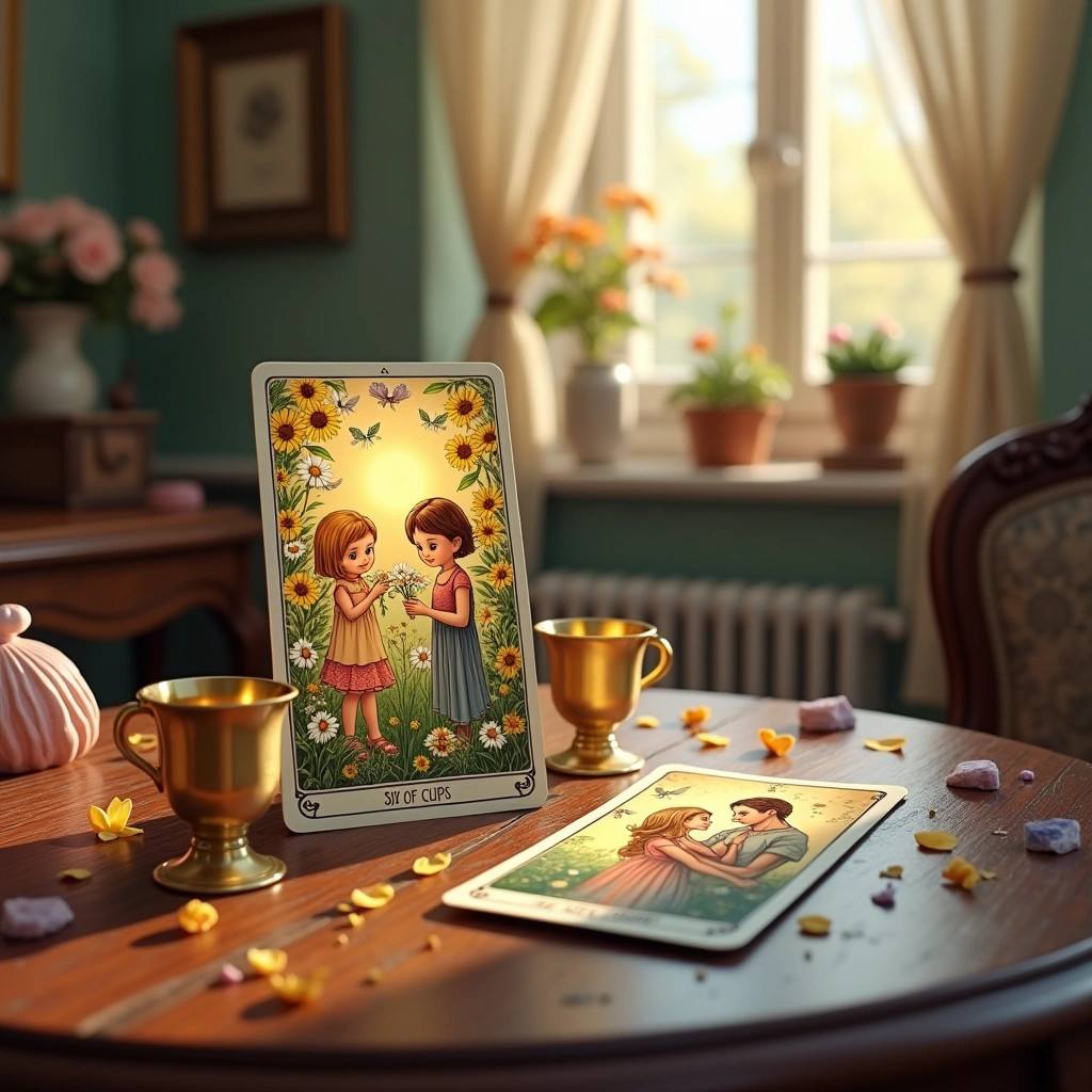 six of cups and two of cups