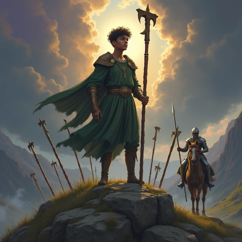 seven of wands and knight of pentacles