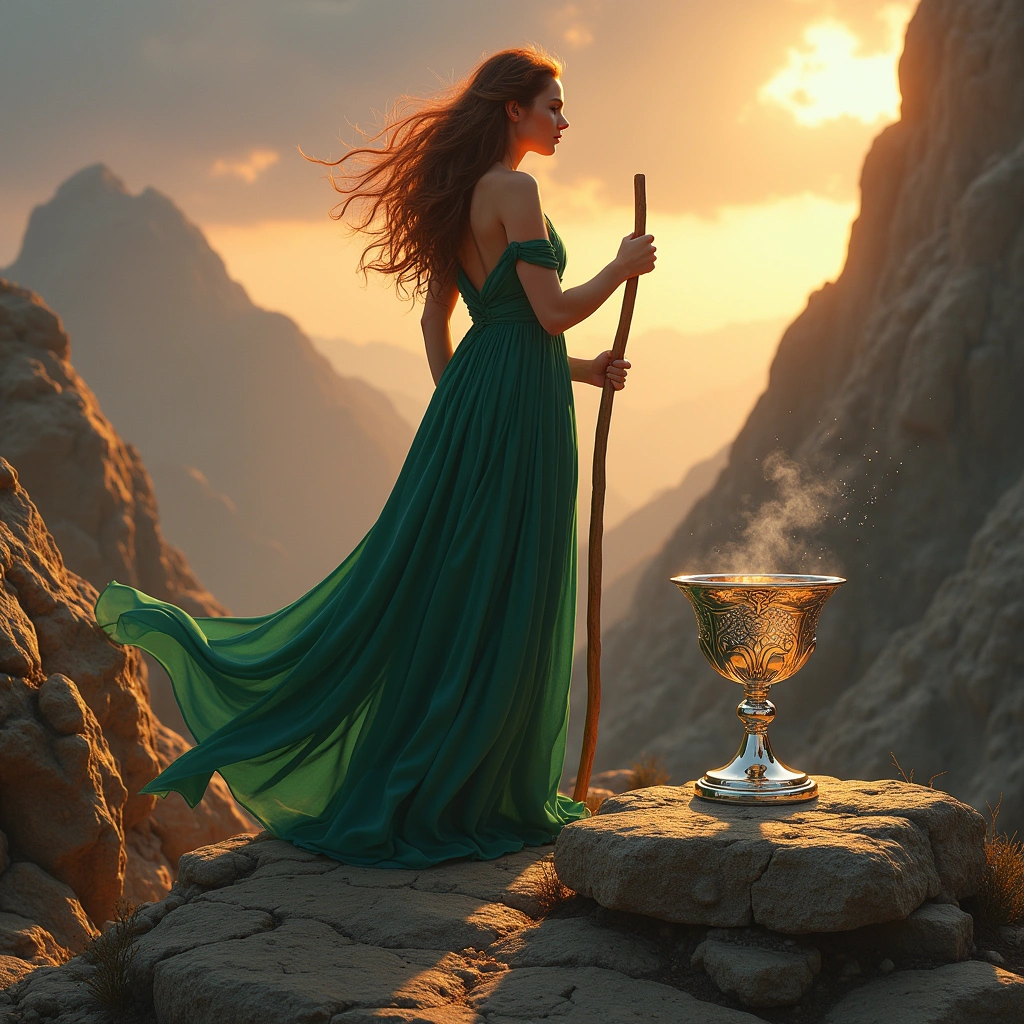 seven of wands and ace of cups