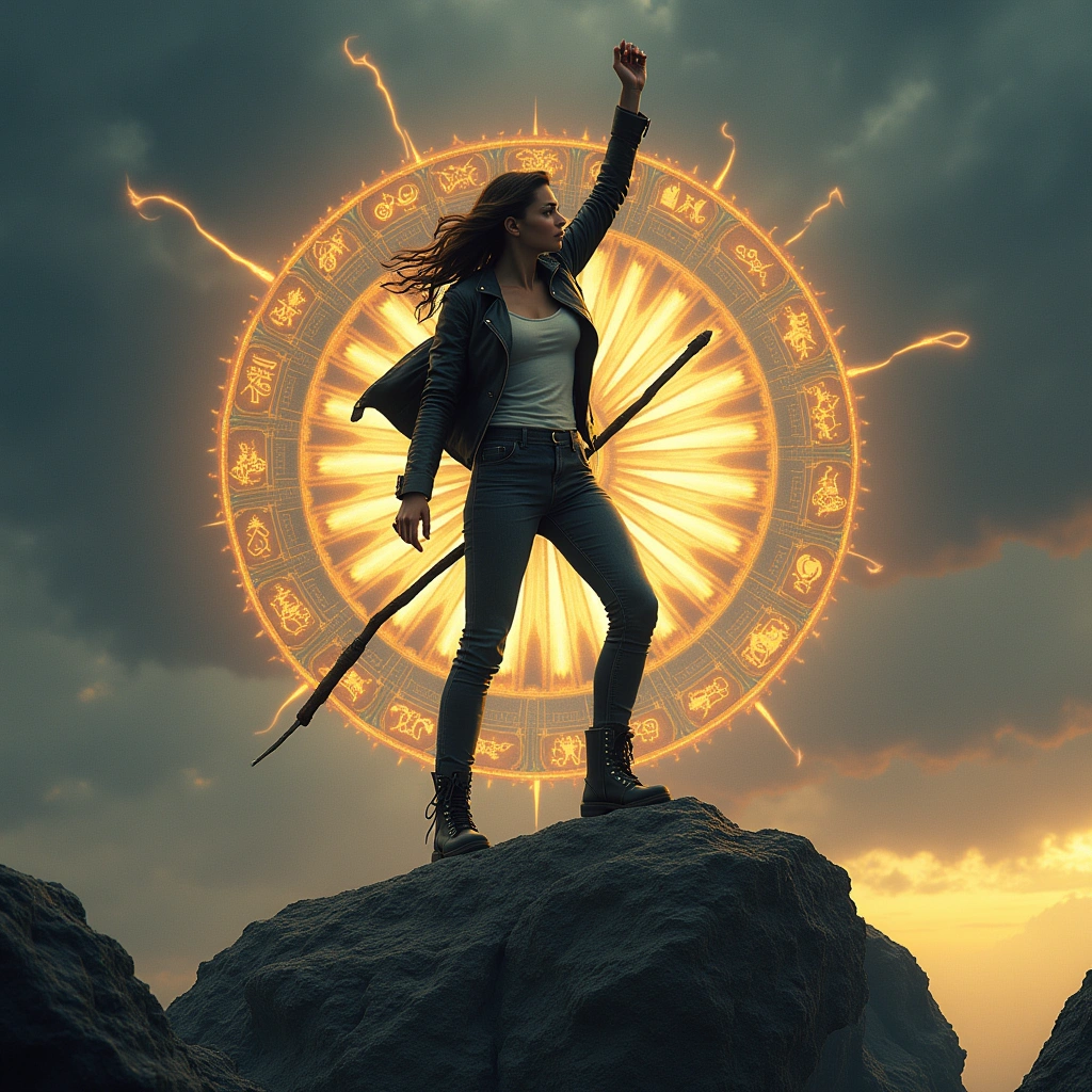 seven of wands and the wheel of fortune