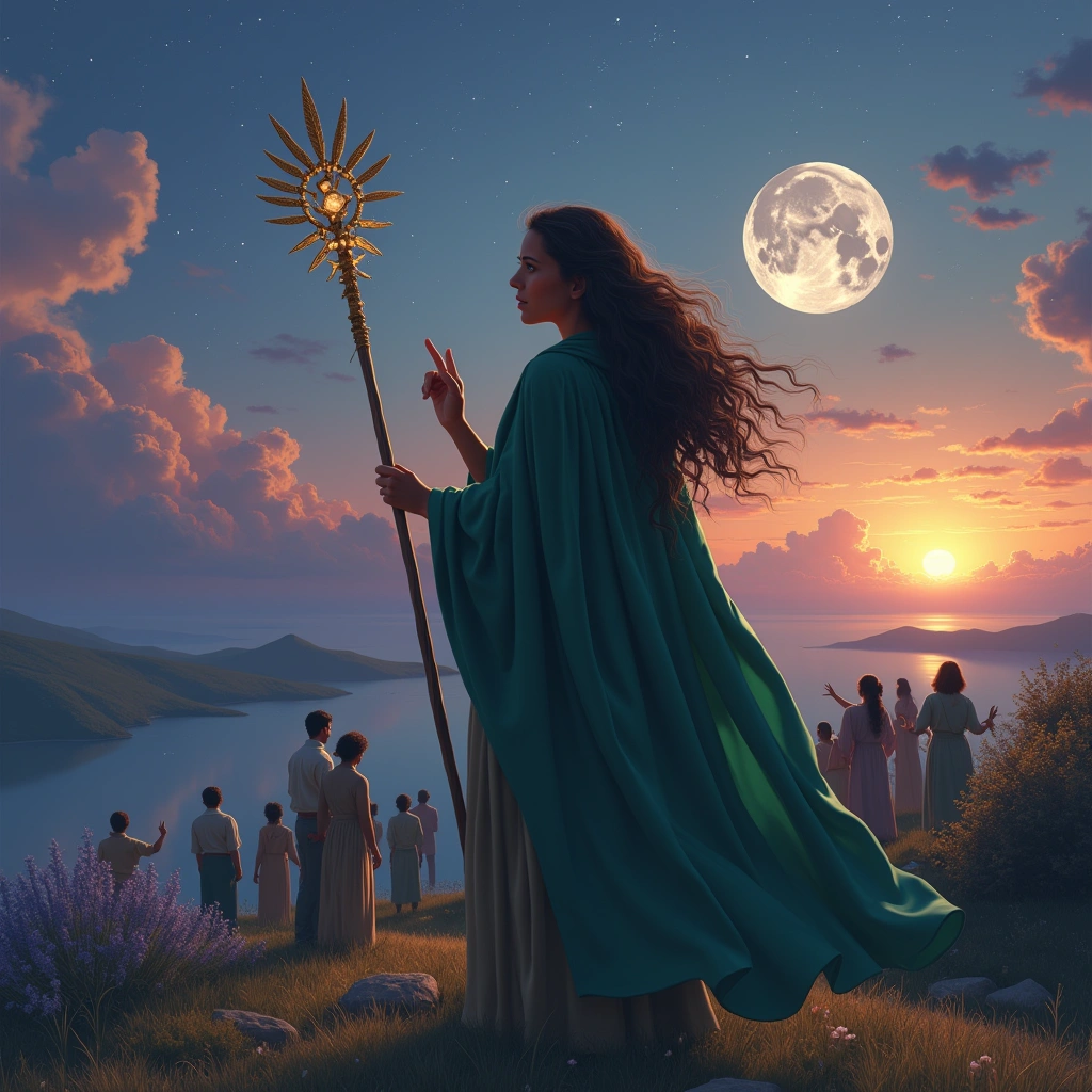 six of wands and the moon