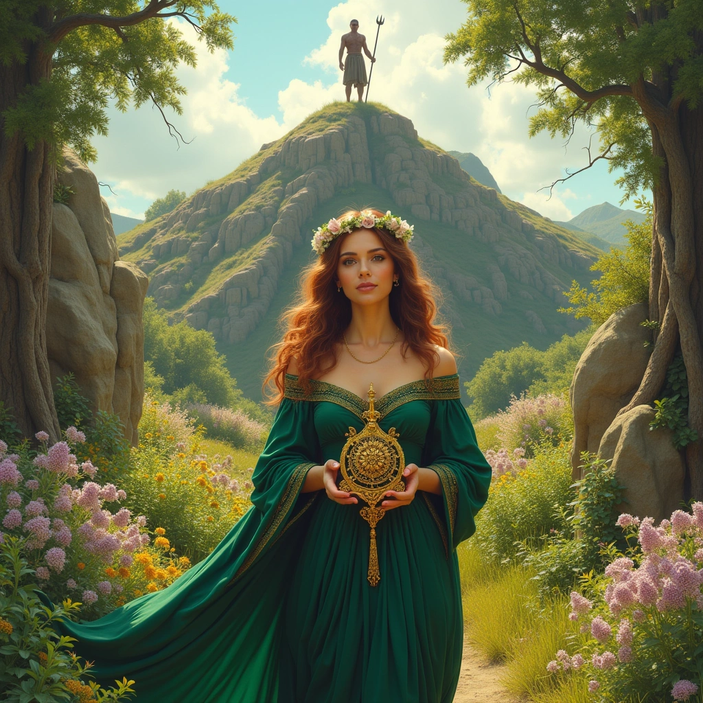 seven of wands and queen of pentacles