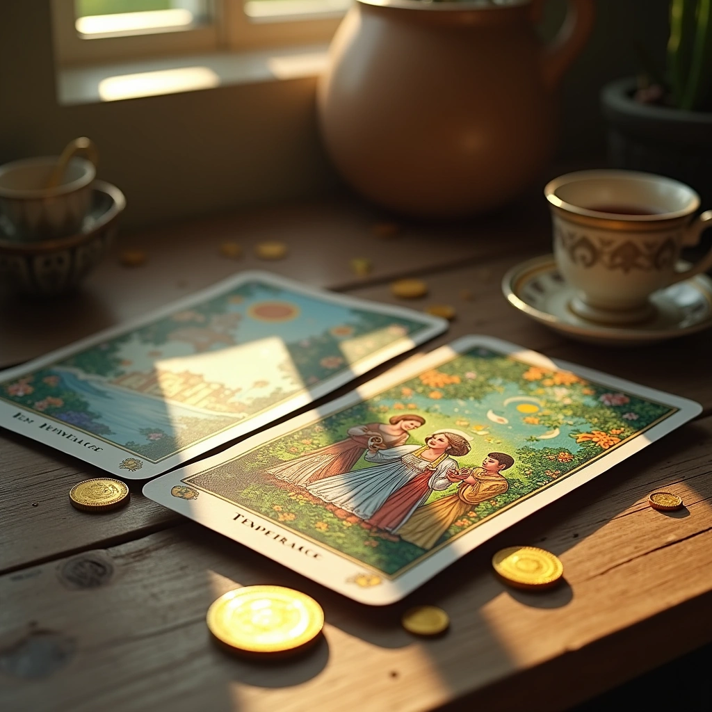 ten of pentacles and the temperance