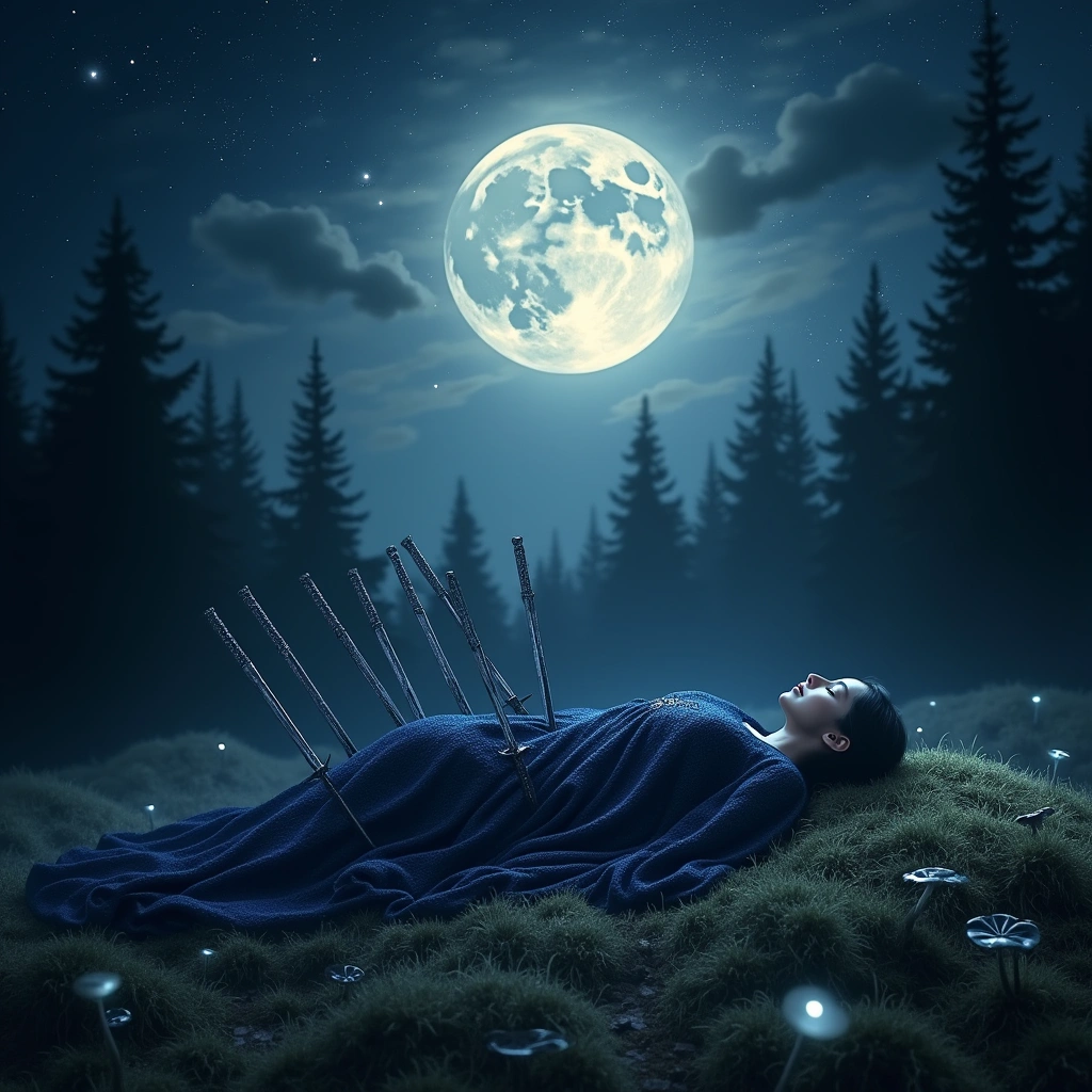 ten of swords and the moon