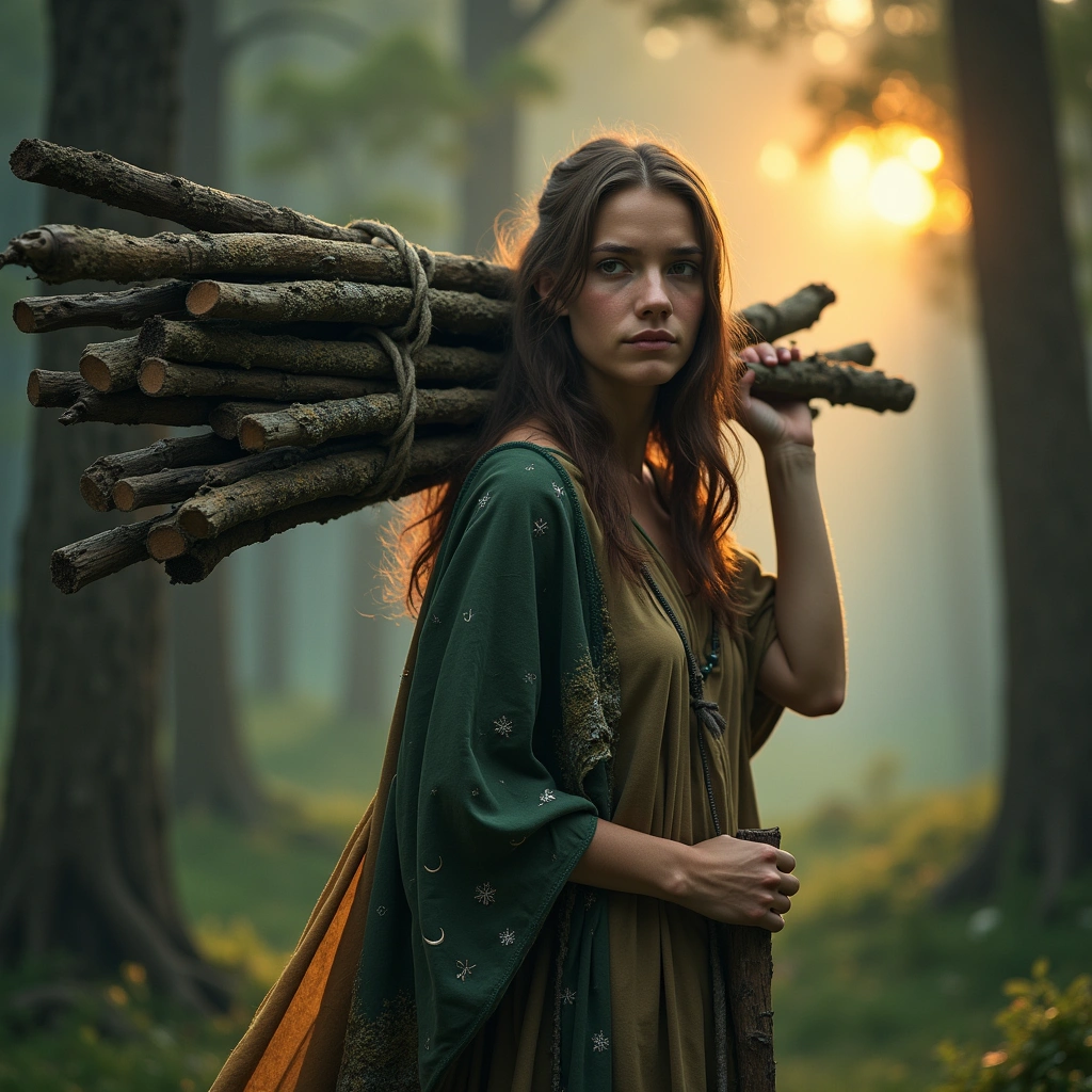 ten of wands and the high priestess
