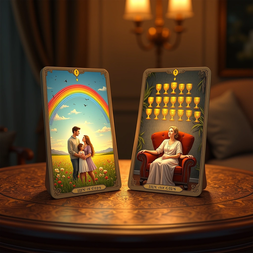ten of cups and nine of cups