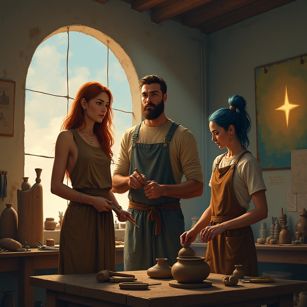three of pentacles and the star