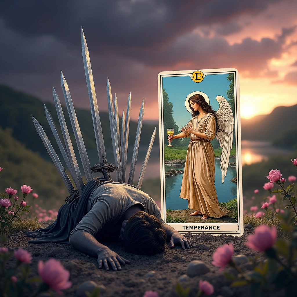 ten of swords and the temperance
