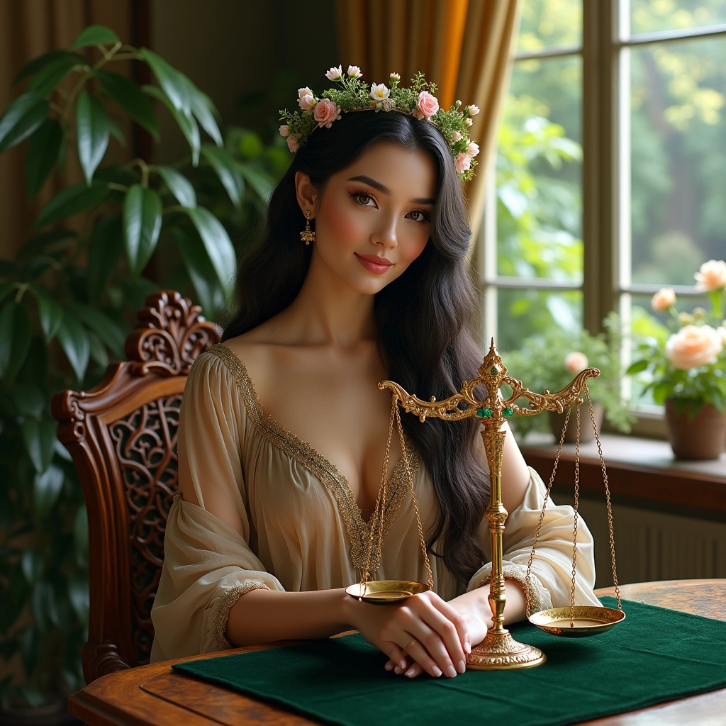 queen of pentacles and justice