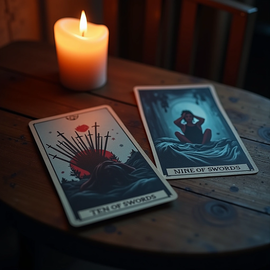 ten of swords and nine of swords