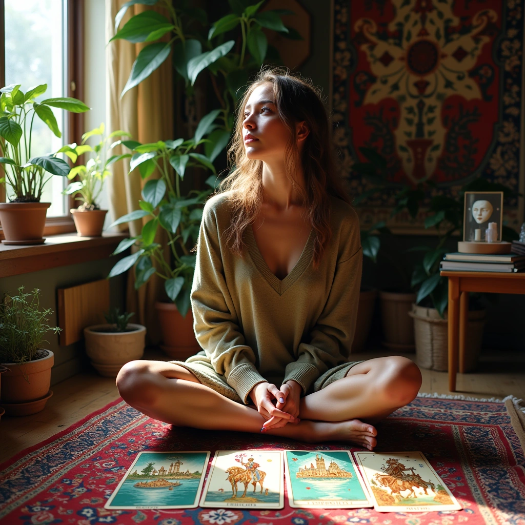 seven of cups and knight of pentacles