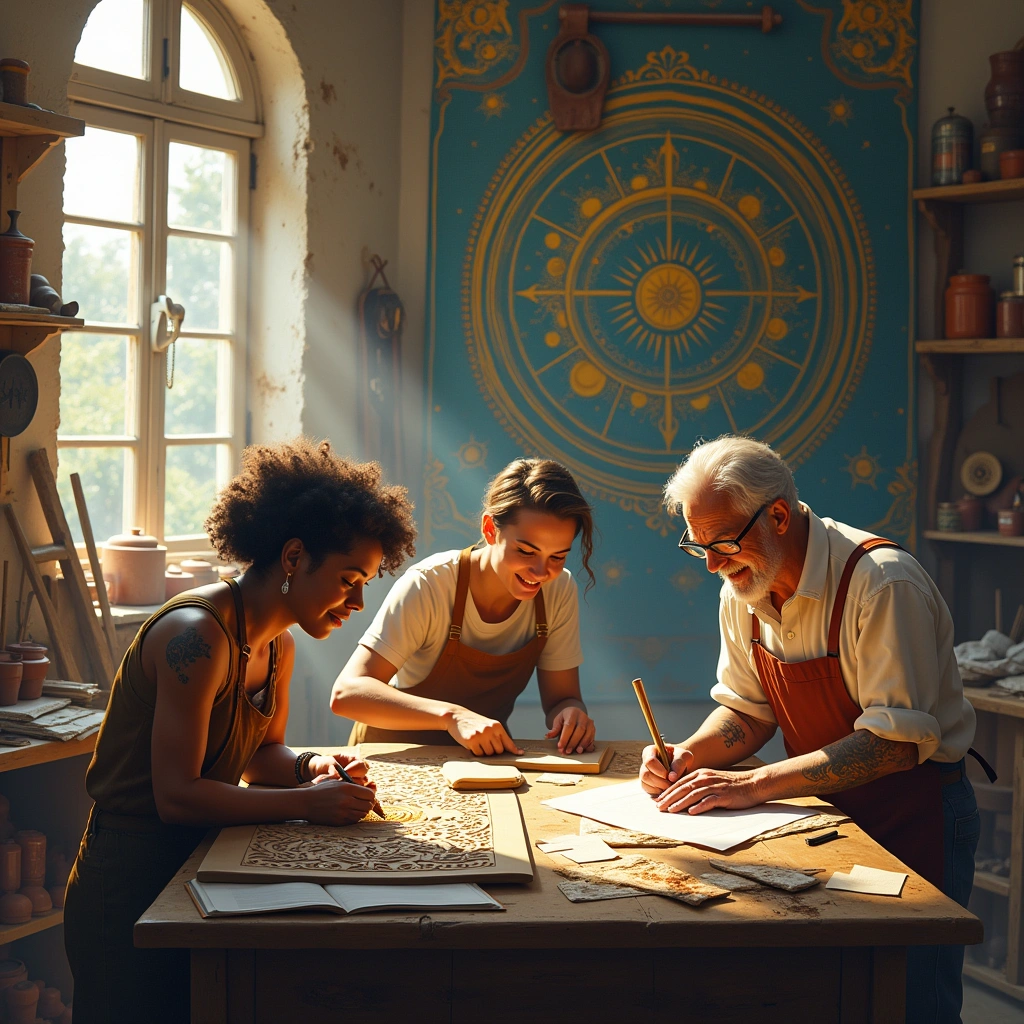 three of pentacles and the wheel of fortune