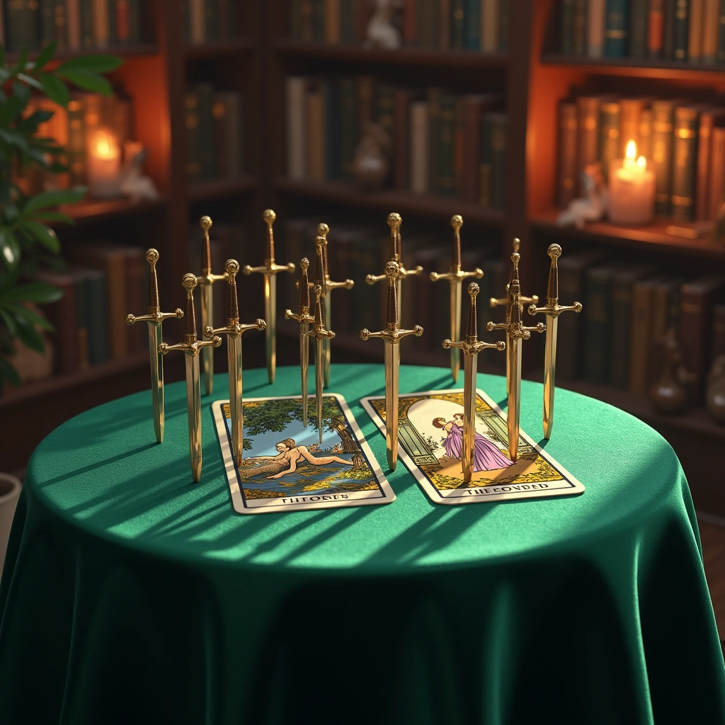 ten of swords and the lovers