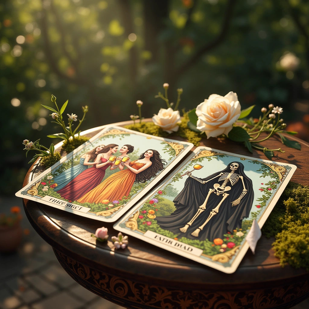 three of cups and death