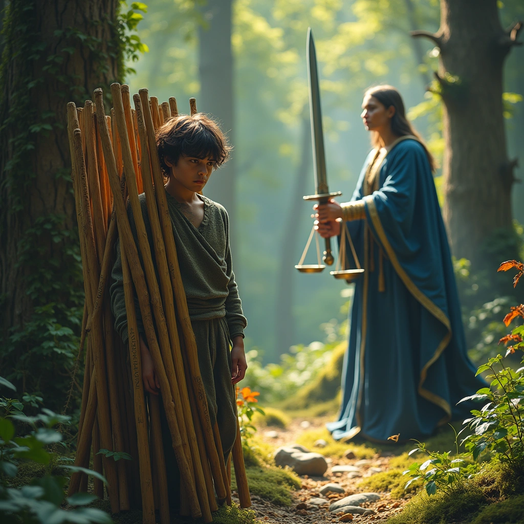 ten of wands and the justice