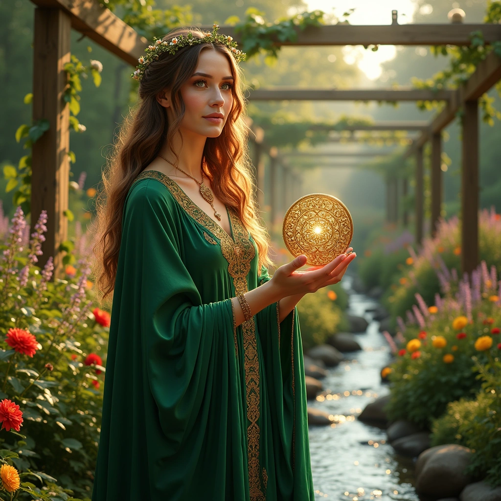 queen of pentacles and the judgment