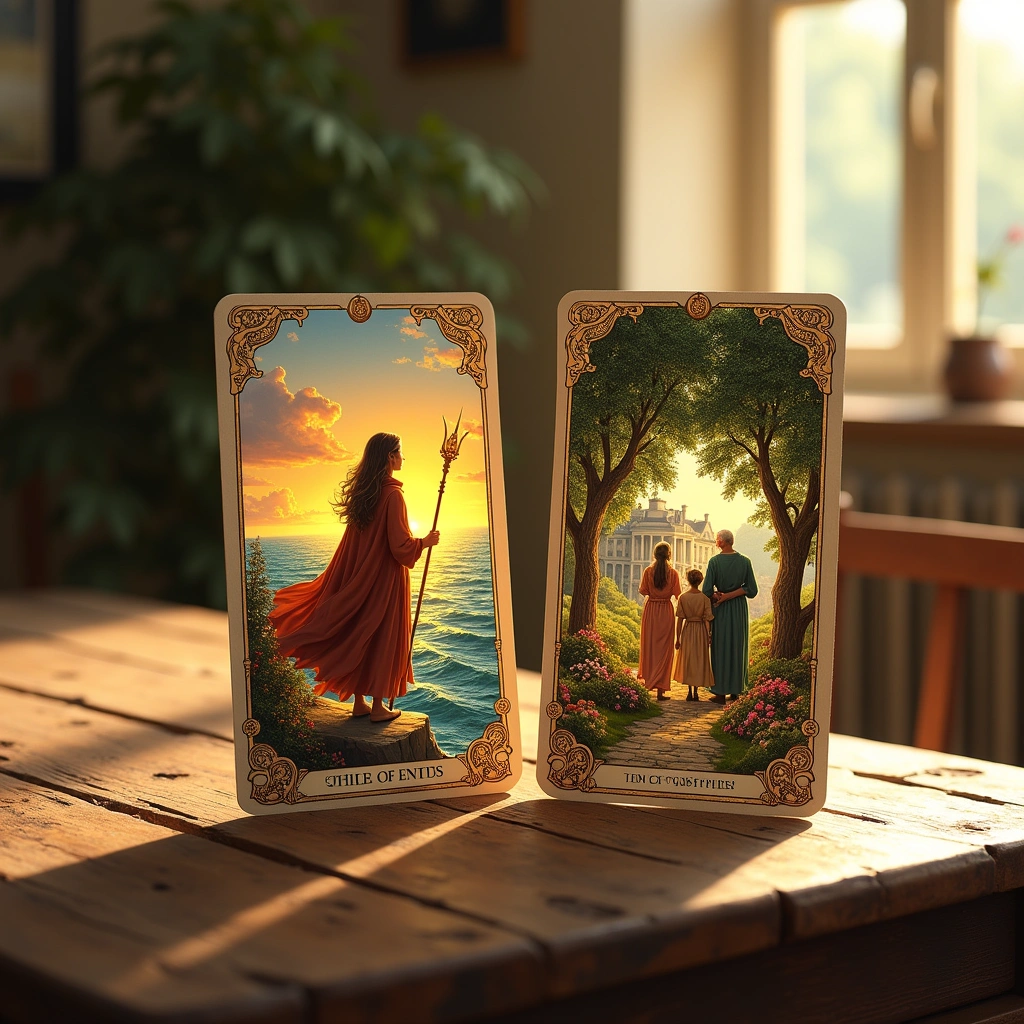 three of wands and ten of pentacles