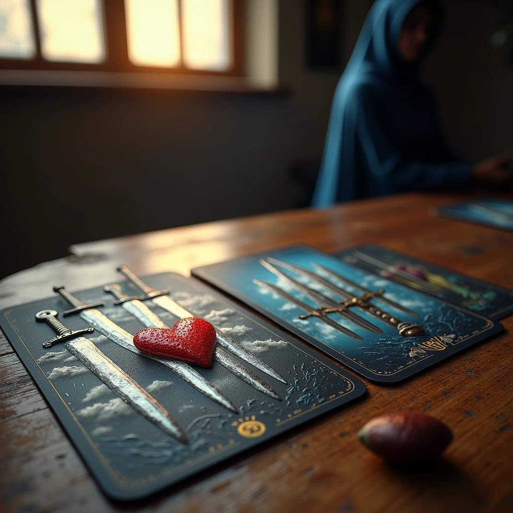 three of swords and five of swords