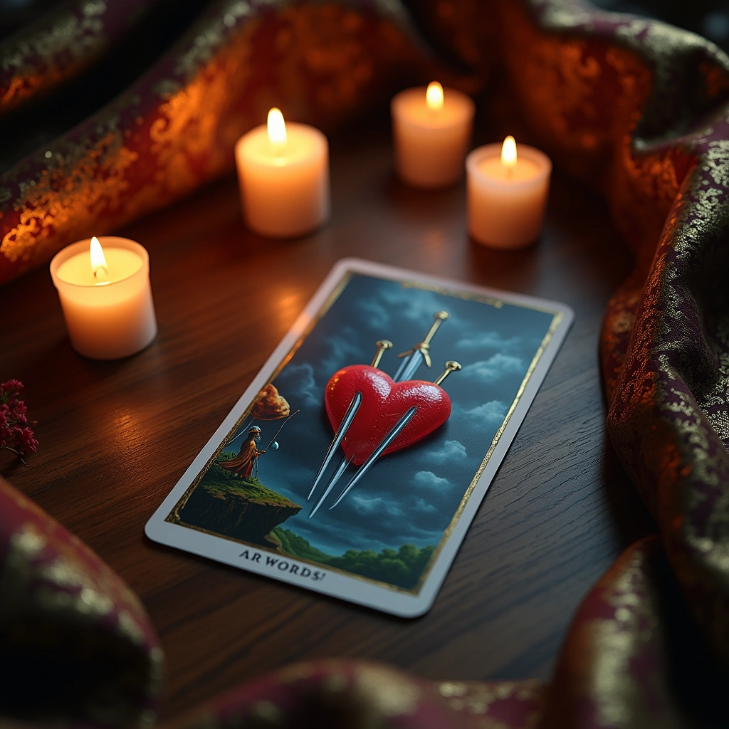 three of swords and two of wands