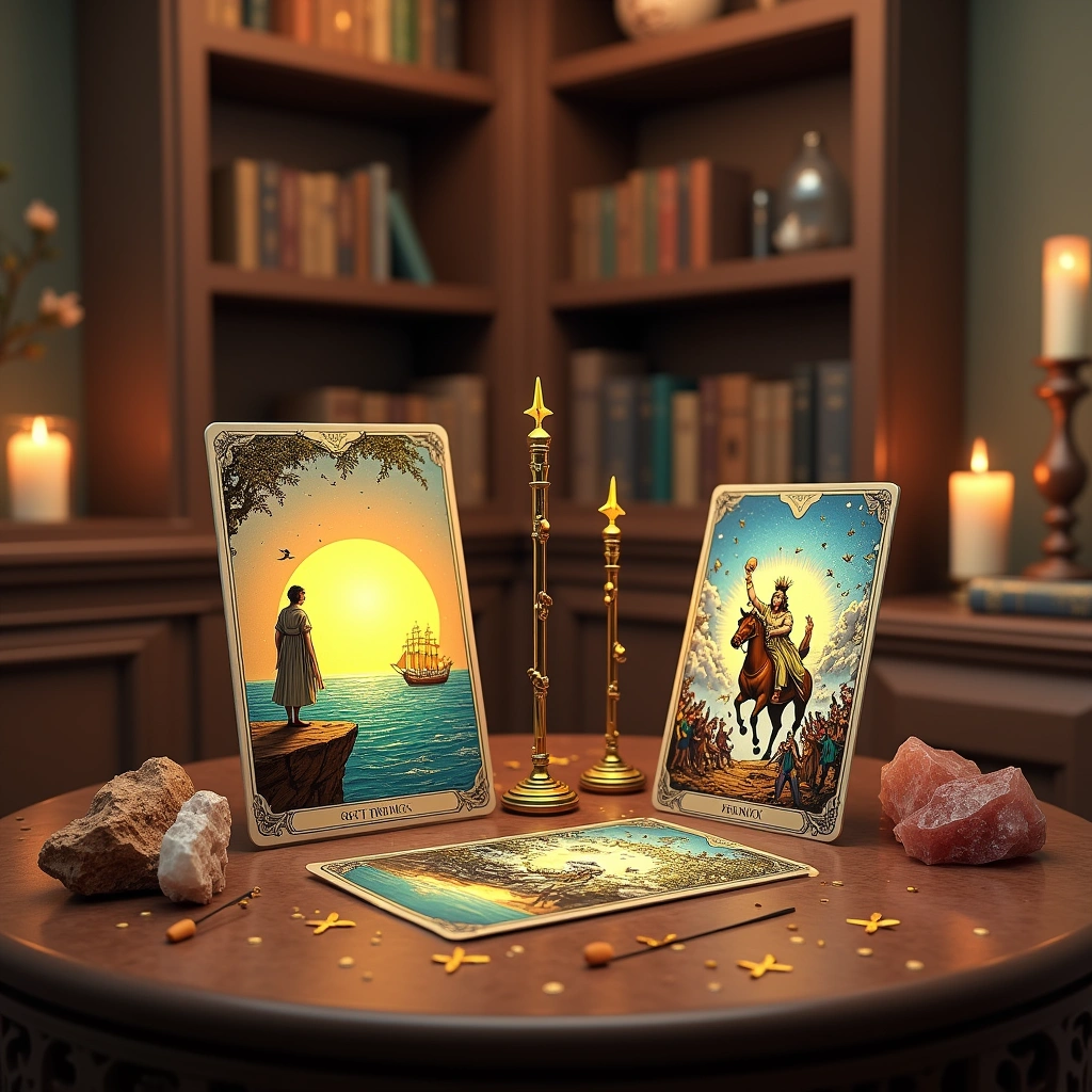 three of wands and six of wands