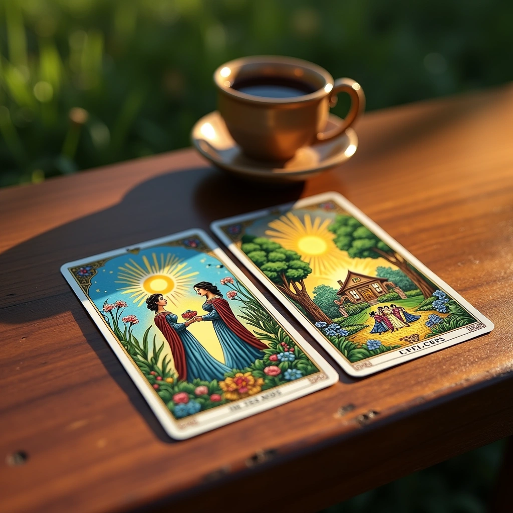 two of cups and ten of pentacles