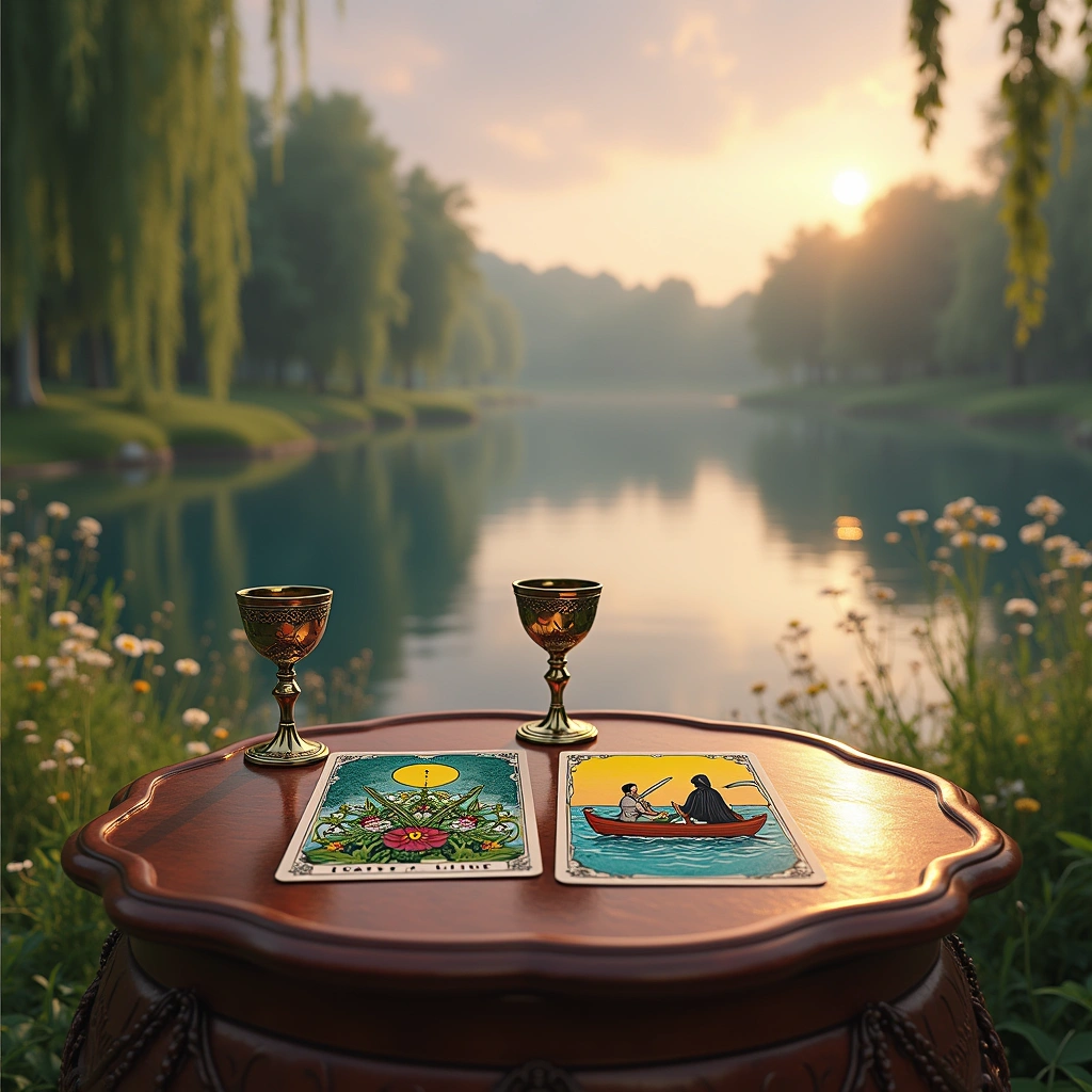 two of cups and six of swords