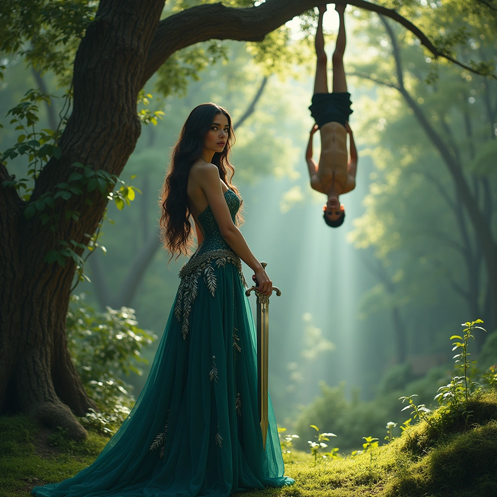 queen of swords and the hanged man