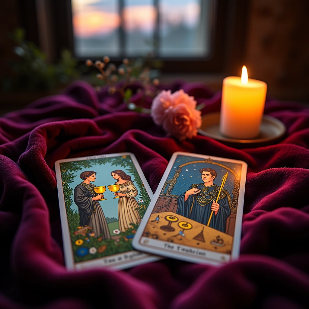 two of cups and the magician