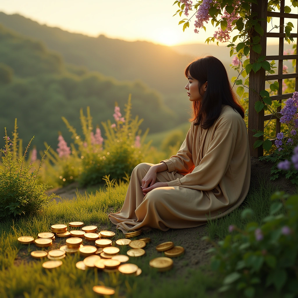 seven of pentacles and nine of pentacles