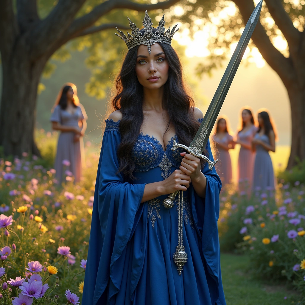 queen of swords and three of cups