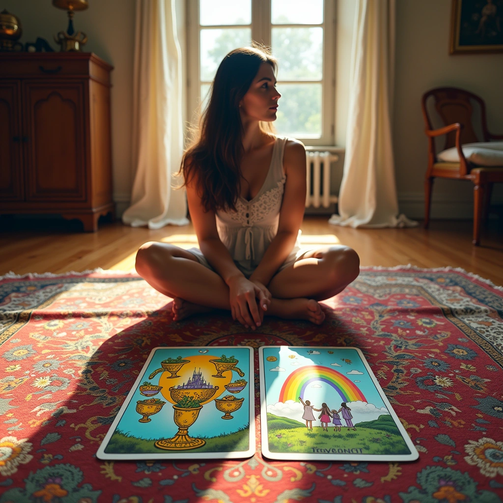 seven of cups and ten of cups