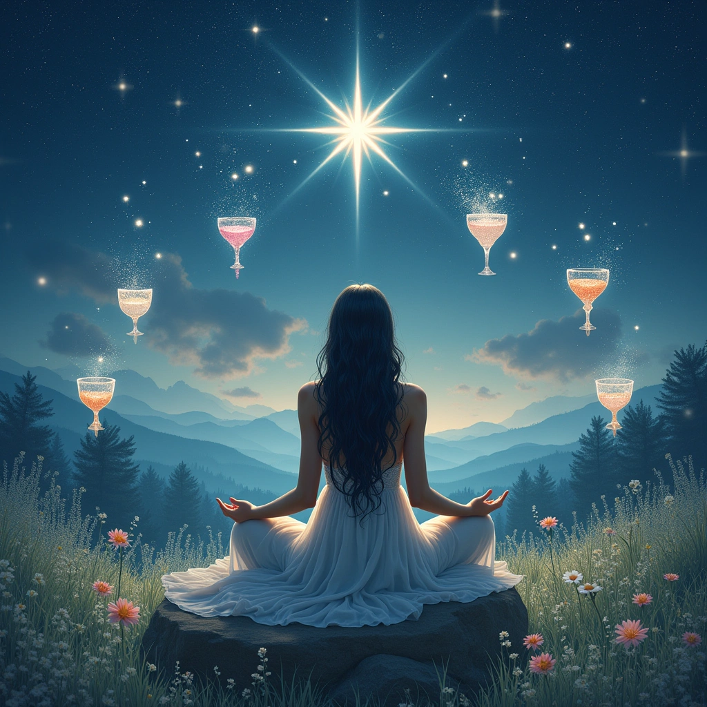 seven of cups reversed and the star