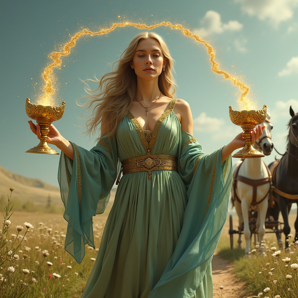 temperance and the chariot