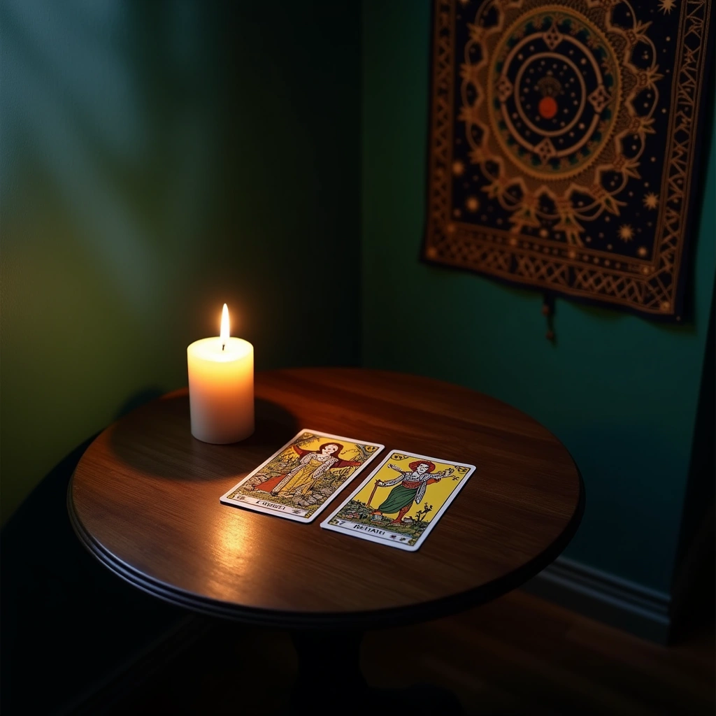 two of pentacles reversed and page of wands