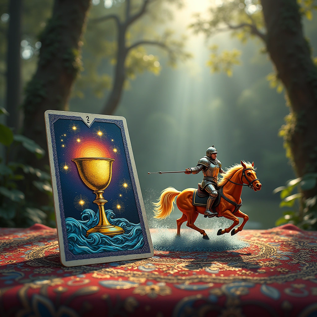 ace of cups reversed and knight of wands