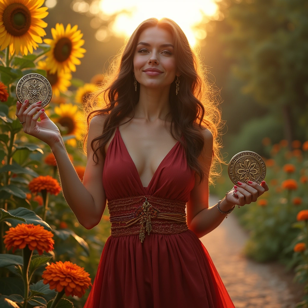 two of pentacles and queen of wands