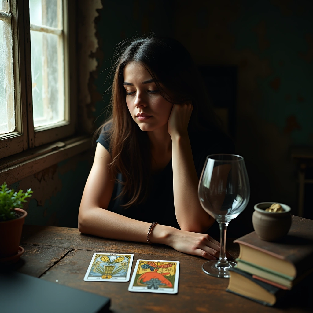 nine of pentacles reversed and six of pentacles reversed